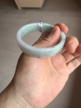 Load image into Gallery viewer, 51.8mm Certified type A 100% Natural green/purple Jadeite Jade square bangle F111-7277