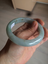 Load image into Gallery viewer, 57.4mm Certified Type A 100% Natural light yellow/blue/green Jadeite Jade bangle BK22-4406