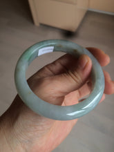 Load image into Gallery viewer, 57.4mm Certified Type A 100% Natural light yellow/blue/green Jadeite Jade bangle BK22-4406