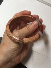 Load image into Gallery viewer, 58mm 100% natural red jasper stone(红碧玉,鸡血石) bangle XY105