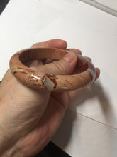 Load image into Gallery viewer, 58mm 100% natural red jasper stone(红碧玉,鸡血石) bangle XY105
