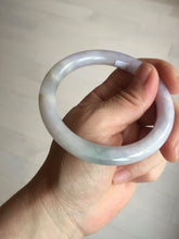 Load image into Gallery viewer, 56.5mm 100% natural type A white/purple/blue/green round cut jadeite jade bangle BL117-9431