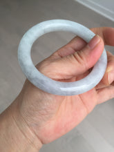Load image into Gallery viewer, 53.3mm certified 100% natural Type A light green purple round cut jadeite jade bangle AX138-0787
