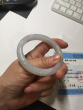 Load image into Gallery viewer, 51.5mm Certificate icy waterly light purple white orange jadeite jade bangle BF135-2651