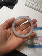 Load image into Gallery viewer, 51.5mm Certificate icy waterly light purple white orange jadeite jade bangle BF135-2651