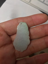 Load image into Gallery viewer, 100% Natural clear sunny green gray jadeite jade golden fish Pendant group BP109