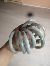 Load image into Gallery viewer, 57-58 mm certified Type A 100% Natural green/purple/gray/brown/black Jadeite Jade bangle GC37