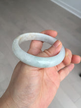 Load image into Gallery viewer, 54.5mm Certified 100% natural Type A light green white yellow jadeite jade bangle AX137-0804