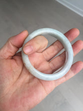 Load image into Gallery viewer, 54.5mm Certified 100% natural Type A light green white yellow jadeite jade bangle AX137-0804