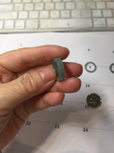 Load image into Gallery viewer, Size 1 3/4 (13.1mm) 100% natural type A icy watery green/blue/gray Guatemala jadeite jade band ring group AA107