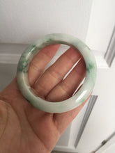 Load image into Gallery viewer, 54mm Certified 100% natural Type A sunny green/white jadeite jade bangle BK97-0352