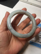 Load image into Gallery viewer, 57.5mm certified Type A 100% Natural light green/purple/black Jadeite Jade bangle BM102-5271