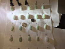 Load image into Gallery viewer, 100% Natural type A light green/light green/white/purple/gray jadeite Jade RuYi(如意) pendant PJ130