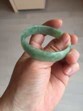 Load image into Gallery viewer, 52.5mm certified natural 100% natural Type A sunny green thin jadeite jade bangle E136-0937