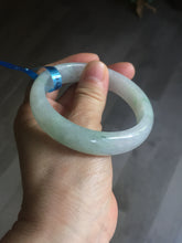 Load image into Gallery viewer, 56mm certified 100% natural icy watery sunny green purple jadeite jade bangle BN57-06970