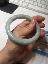 Load image into Gallery viewer, 57.5mm certified Type A 100% Natural light green/purple/black Jadeite Jade bangle BM102-5271