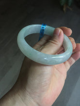 Load image into Gallery viewer, 56mm certified 100% natural icy watery sunny green purple jadeite jade bangle BN57-06970