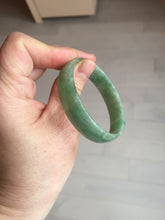Load image into Gallery viewer, 52.5mm certified natural 100% natural Type A sunny green thin jadeite jade bangle E136-0937