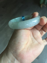 Load image into Gallery viewer, 56mm certified 100% natural icy watery sunny green purple jadeite jade bangle BN57-06970