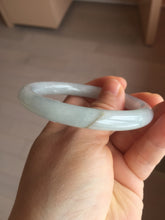 Load image into Gallery viewer, 55mm certified 100% natural Type A light green purple round cut jadeite jade bangle PA236-9871
