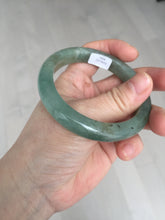 Load image into Gallery viewer, Shopify only. 54mm certified 100% natural Type A icy watery oliy dark green(油青) brown jadeite jade bangle BS103-4060