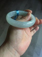 Load image into Gallery viewer, 56mm certified 100% natural icy watery sunny green purple jadeite jade bangle BN57-06970