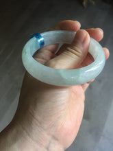 Load image into Gallery viewer, 56mm certified 100% natural icy watery sunny green purple jadeite jade bangle BN57-06970