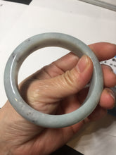 Load image into Gallery viewer, 57.4mm certified Type A 100% Natural light green/purple/black Jadeite Jade bangle BM103-5268