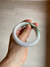 Load image into Gallery viewer, 54.5mm Certified 100% natural Type A sunny green/purple/white jadeite jade bangle Z136-2809