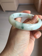 Load image into Gallery viewer, 57.7mm certified Type A 100% Natural light green/red/white Jadeite Jade bangle BP17-8109