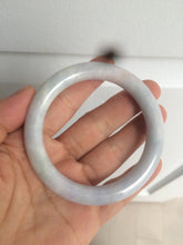 Load image into Gallery viewer, 54mm Certified type A 100% Natural white/light purple round cut Jadeite bangle AC77-0319