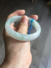 Load image into Gallery viewer, 56mm certified 100% natural icy watery sunny green purple jadeite jade bangle BN57-06970