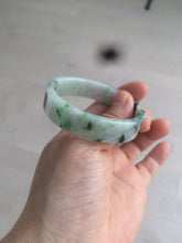 Load image into Gallery viewer, 50.6mm Certified type A 100% Natural sunny green/purple square Jadeite Jade bangle AZ60-7280