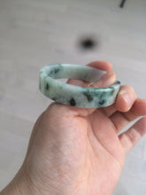 Load image into Gallery viewer, 50.6mm Certified type A 100% Natural sunny green/purple square Jadeite Jade bangle AZ60-7280