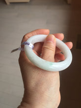Load image into Gallery viewer, 53mm certified 100% natural Type A white/sunny green/red Jadeite jade bangle AE264-8013