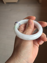 Load image into Gallery viewer, 53mm certified 100% natural Type A white/sunny green/red Jadeite jade bangle AE264-8013
