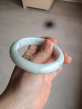 Load image into Gallery viewer, 58.4mm certified Type A 100% Natural light green white Jadeite Jade bangle AF90-2939