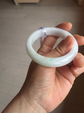 Load image into Gallery viewer, 53mm certified 100% natural Type A white/sunny green/red Jadeite jade bangle AE264-8013
