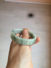Load image into Gallery viewer, 51.7mm Certified type A 100% Natural sunny green/purple square Jadeite Jade bangle AZ59-7279