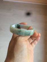 Load image into Gallery viewer, 51.7mm Certified type A 100% Natural sunny green/purple square Jadeite Jade bangle AZ59-7279