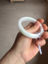 Load image into Gallery viewer, 53mm certified 100% natural Type A white/sunny green/red Jadeite jade bangle AE264-8013