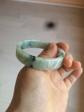 Load image into Gallery viewer, 51.7mm Certified type A 100% Natural sunny green/purple square Jadeite Jade bangle AZ59-7279