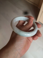 Load image into Gallery viewer, 58.4mm certified Type A 100% Natural light green white Jadeite Jade bangle AF90-2939
