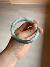 Load image into Gallery viewer, 56.5mm certificated Type A 100% Natural sunny green/dark green/white Jadeite Jade bangle Z132-2355