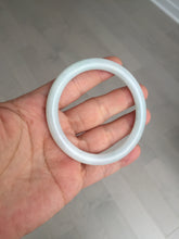 Load image into Gallery viewer, Shopify only 5385mm Certified 100% natural Type A light green white jadeite jade bangle AX135-0224 add on item