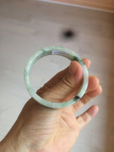 Load image into Gallery viewer, 51.7mm Certified type A 100% Natural sunny green/purple square Jadeite Jade bangle AZ59-7279