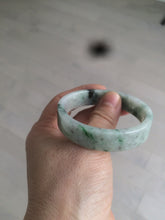 Load image into Gallery viewer, 51.7mm Certified type A 100% Natural sunny green/purple square Jadeite Jade bangle AZ59-7279