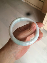 Load image into Gallery viewer, 58.4mm certified Type A 100% Natural light green white Jadeite Jade bangle AF90-2939