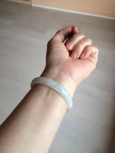 Load image into Gallery viewer, 50mm Certified Type A 100% Natural icy white/yellow Jadeite Jade bangle AH73-7285