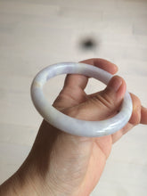 Load image into Gallery viewer, 59mm Certified type A 100% Natural white/light purple Jadeite bangle AC75-0312
